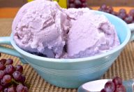 como fazer sorvete caseiro de uva