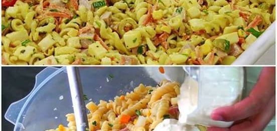 Salada Prática de Macarrão - Impressione geral!