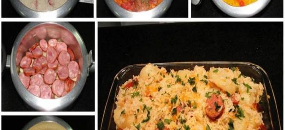 Arroz delicia ( feito na panela de pressão )