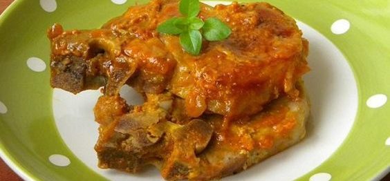 Bisteca de porco na panela de pressão