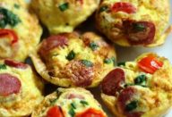 Bolinhos de Omelete Coloridos