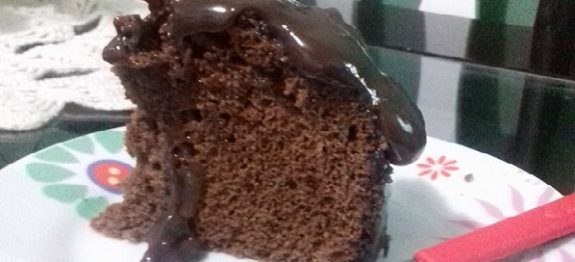 Bolo de Chocolate na Panela de Arroz