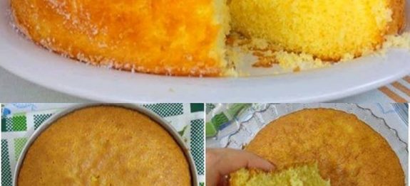 Bolo de laranja de liquidificador