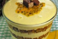 Gelado de Bis e maracujá