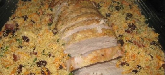 Lombo Assado com Farofa