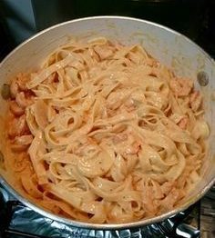 Macarrão com camarão do Outback