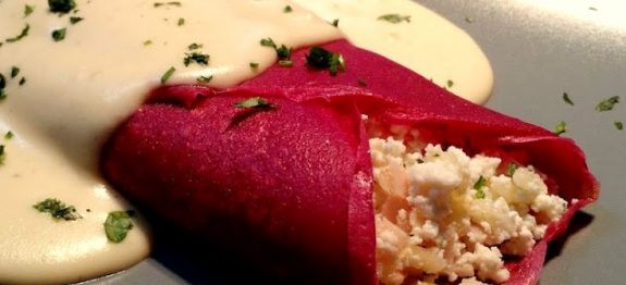 Panqueca com Massa de Beterraba