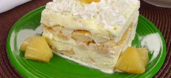 Pavê de Abacaxi com Sorvete