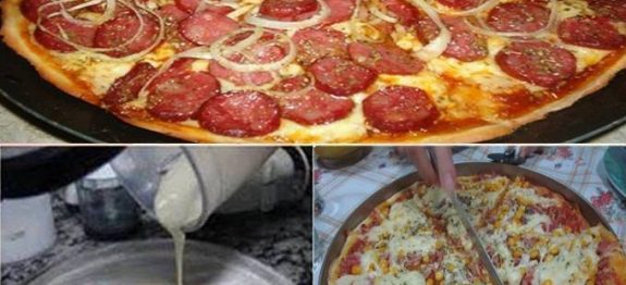 Pizza de Liquidificador
