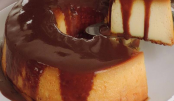 Pudim de leite em pó com chocolate