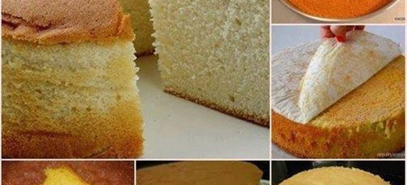 Pão de ló para bolos de aniversario