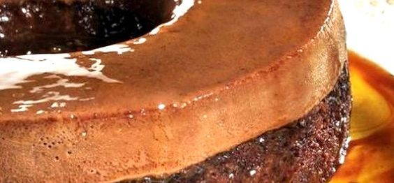 Receita de Bolo Pudim 100% de Chocolate