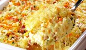 Receita de arroz de forno cremoso