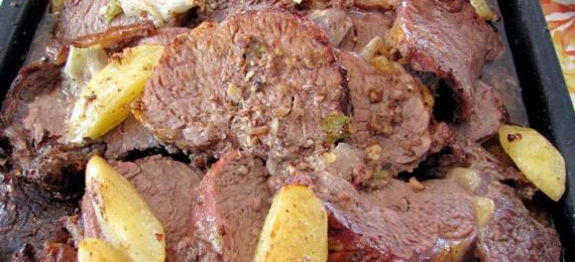 Receita de picanha de forno com batatas