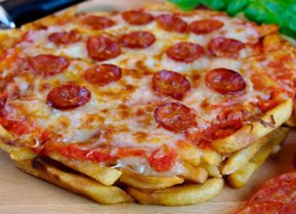 Receita de pizza de batata frita absolutamente deliciosa