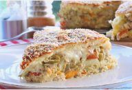 Torta Salgada com Massa de Arroz