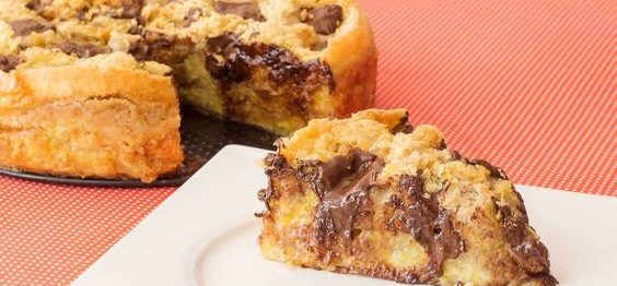Torta de Banana com Chocolate Suflair