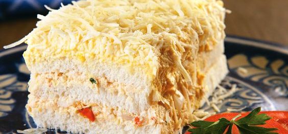 Torta gelada de pão de forma