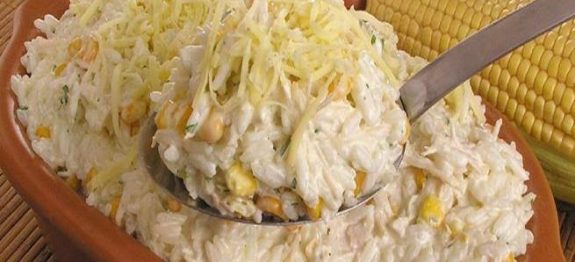 Arroz cremoso com frango