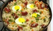 Arroz de carreteiro de forno