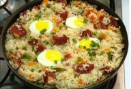 Arroz de carreteiro de forno