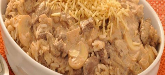 Arroz estrogonofe
