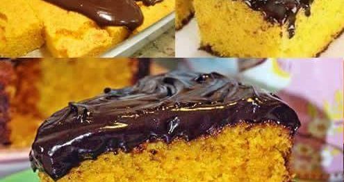 Bolo de Cenoura de Liquidificador
