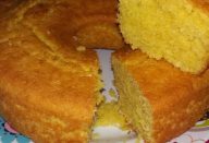 Bolo de milho sem leite
