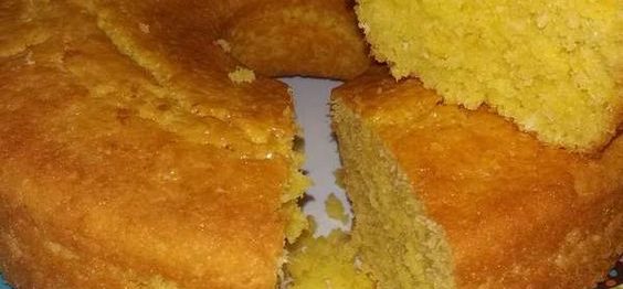 Bolo de milho sem leite