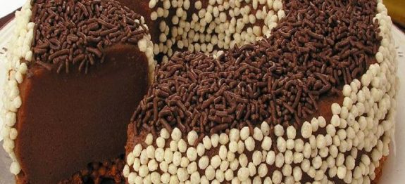 Brigadeirão crocante de NATAL