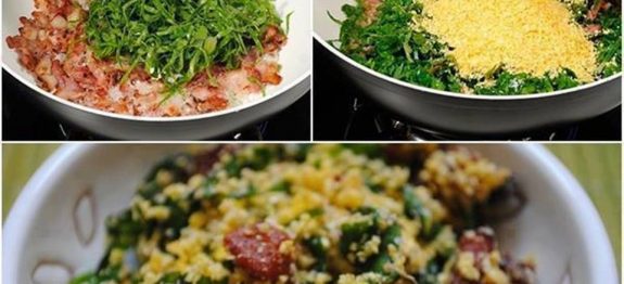 Farofa-de-couve-simples