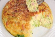 Fritada de batata com abobrinha