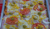 Pizza deliciosa de Pão de Forma!