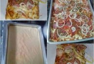 Pizza rápida de liquidificador