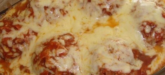 Polpetone assado e recheado