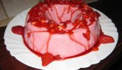 Pudim de Geladeira de Morango