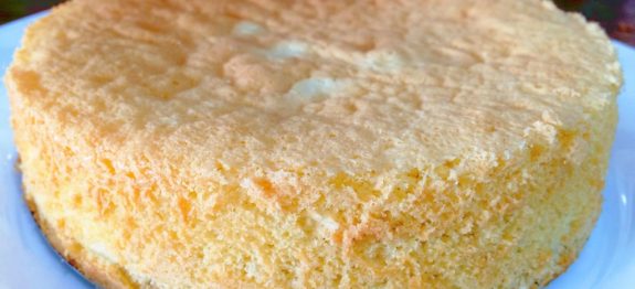 Pão de Ló sem Fermento com Apenas 3 ingredientes