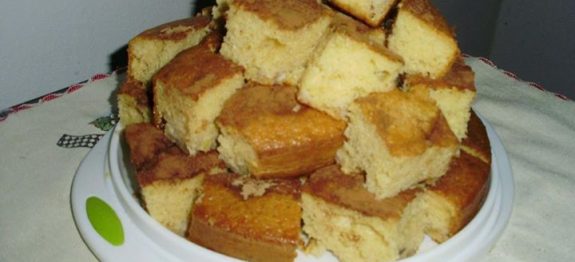 Receita de Bolo cremoso de banana fácil