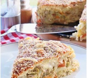 Torta de Liquidificador com Sobras de Arroz
