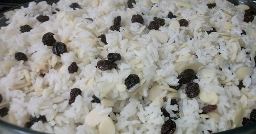 Arroz com Passas Simples
