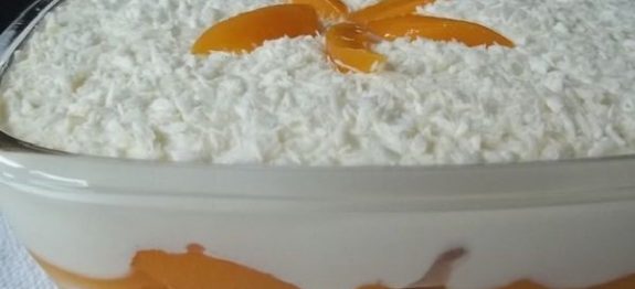 Sobremesa de Pêssego Para o Natal