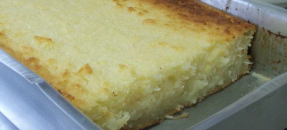 bolo cremoso de aipim