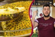 MOUSSE DE MARACUJÁ NA TRAVESSA