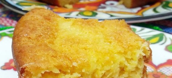 Bolo de Milho Verde Cremoso de Liquidificador