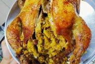 Frango Recheado com Farofa