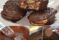 APRENDI NO MEU CURSO DE CONFEITARIA ESSE BISCOITO NO PALITO E HOJE É MINHA SOBREMESA FAVORITA!! A MAIS GOSTOSA DO MUNDO!!