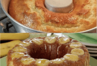 BOLO DE BANANA BRANQUINHO SEM FARINHA, SEM AÇÚCAR E SEM LEITE! E É O MAIS DELICIOSO QUE EU JÁ COMI!!