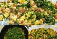 MINHA MADRINHA FEZ ESSA FAROFA DE MISTURADINHOS E EU FIQUEI COMPLETAMENTE APAIXONADA PELA RECEITA! ACOMPANHEI TUDO ENQUANTO ELA FAZIA, É MUITO RÁPIDO E SIMPLES E FICA DE LAMBER OS DEDOS!!