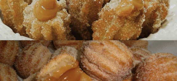 MINI CHURROS PARA O LANCHE! RAPIDINHO E MUITO FÁCIL DE FAZER! FICA DELICIOSO DEMAIS!!