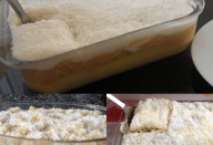 TORTA NUVEM DE LEITE NA TRAVESSA, DESMANCHA TODA NA BOCA LOGO NA PRIMEIRA MORDIDA…UM VERDADEIRO PARAÍSO!